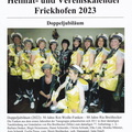 Deckblatt vom Vereinskalender Frickhofen 2023