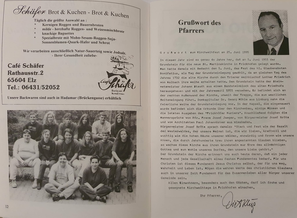 Frickhofen Kirmesheft 1995