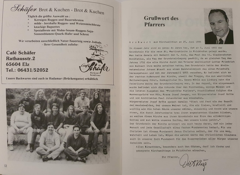 Frickhofen Kirmesheft 1995