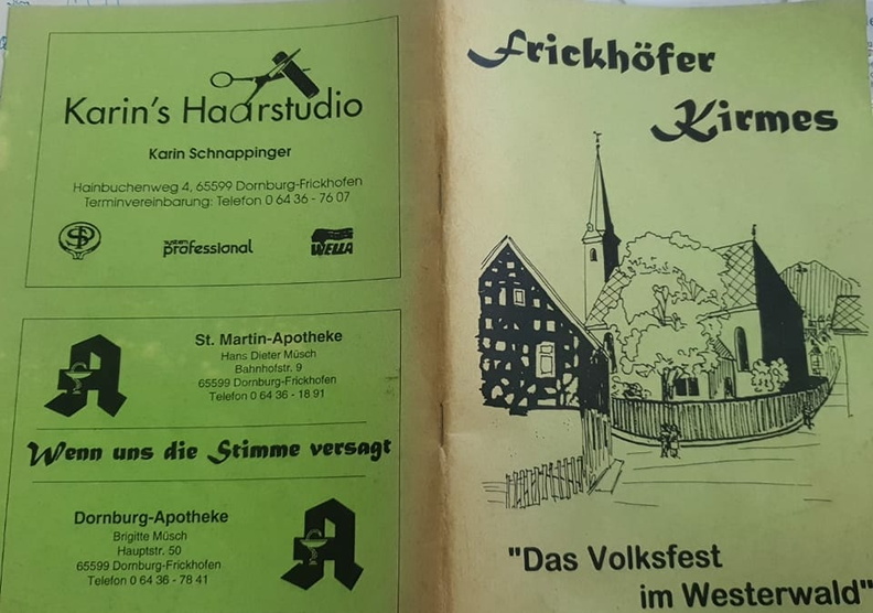 Frickhofen Kirmesheft 1995